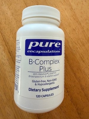 Pure Encapsulations B-Complex plus 120 capsules (NEW) EXP 11/2028