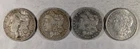 LOT OF 1 1900 O 1 1890 O 1 1889 O 1 1883 O MORGAN SILVER DOLLARS #73