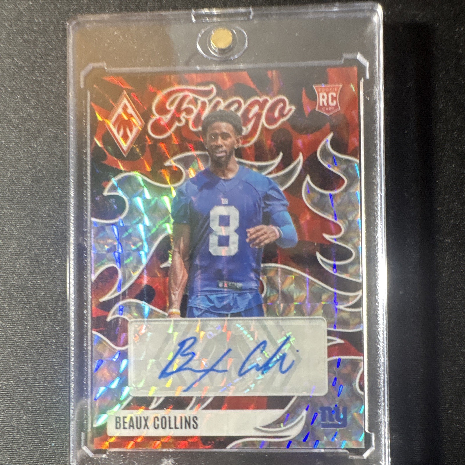 2025 Panini Phoenix Fuego Signatures Beaux Collins RC Auto Pyramids /99