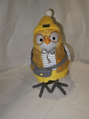 Target Hyde & Eek 2023 Featherly Friends APPLE Fall Harvest Fabric Bird Figure
