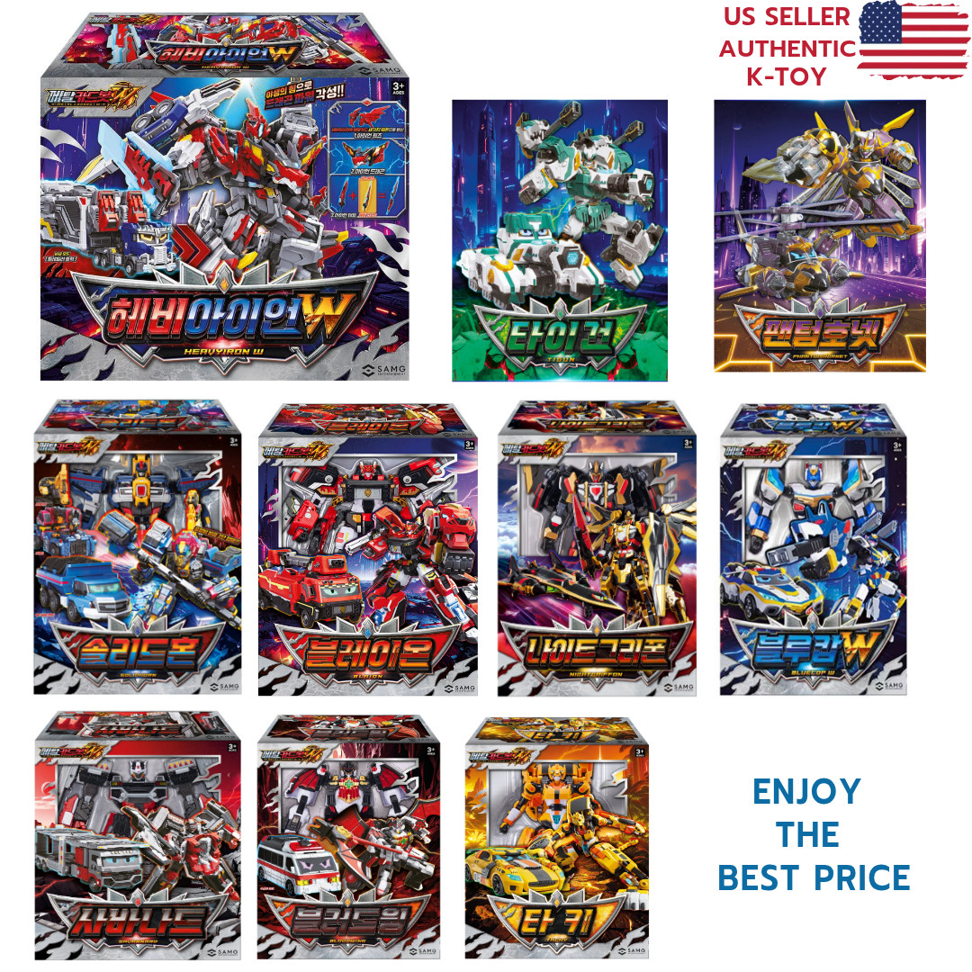 Metal Cardbot W 10-Type Robots full sets HEAVYIRON W, BLAION, BLUECOPW, TACHY...
