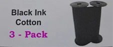 5650 Ribbons (3-Pack Black Cotton) for Rapid Print, Widmer, Simplex
