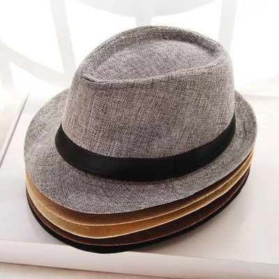 Unisex atmungsaktiv für JAZZ Sonnenhut - Polyester breite Krempe Retro Style So