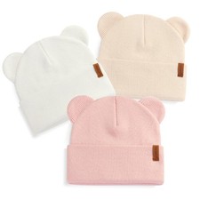 Baby Beanie Warm Winter Hat with Bear Ear for Infant Toddler Boys Girls Kids ...