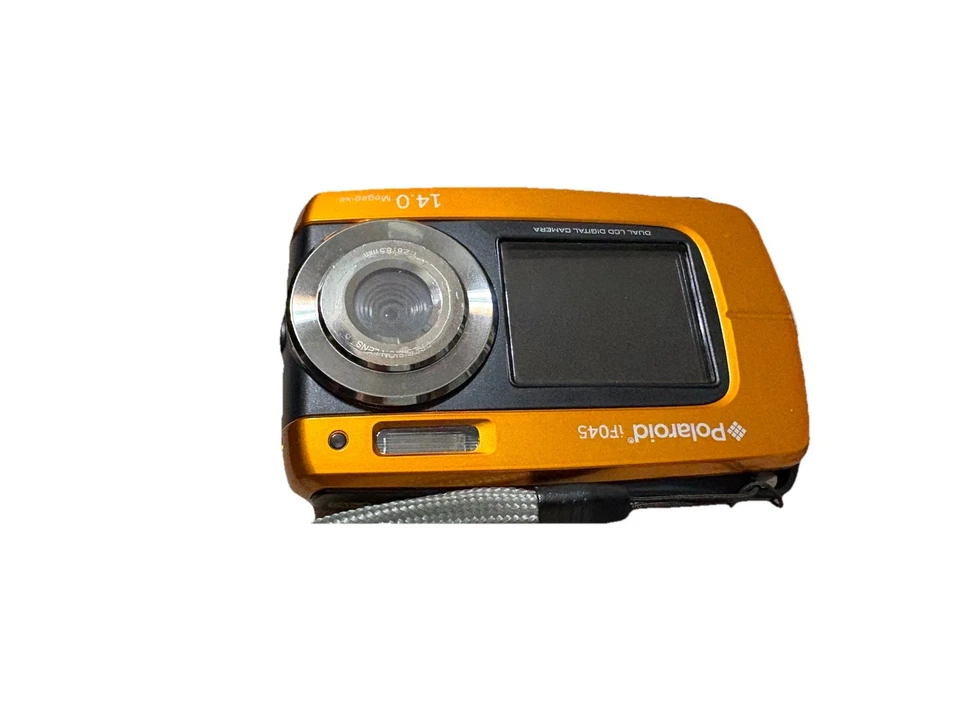 Polaroid iF045 Dual LCD Digital Camera – 14.0 MP – Orange – Tested - Image 2 of 4