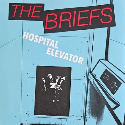 The Briefs Hospital Elevator RED MARBLED VINYL Vinyl Single 7inch NEAR MINT