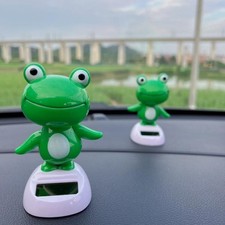 Car Dashboard Decoration Frog Solar Powered Dancing Toy With Head Shake Car Dashboard Decoration Frog Solar Powered Dancing Toy With Head Shake