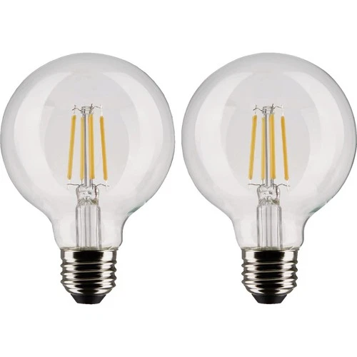 Satco Nuvo 60W Equivalent Warm White G25 Medium Clear LED Decorative Light Bulb - Picture 4 of 4