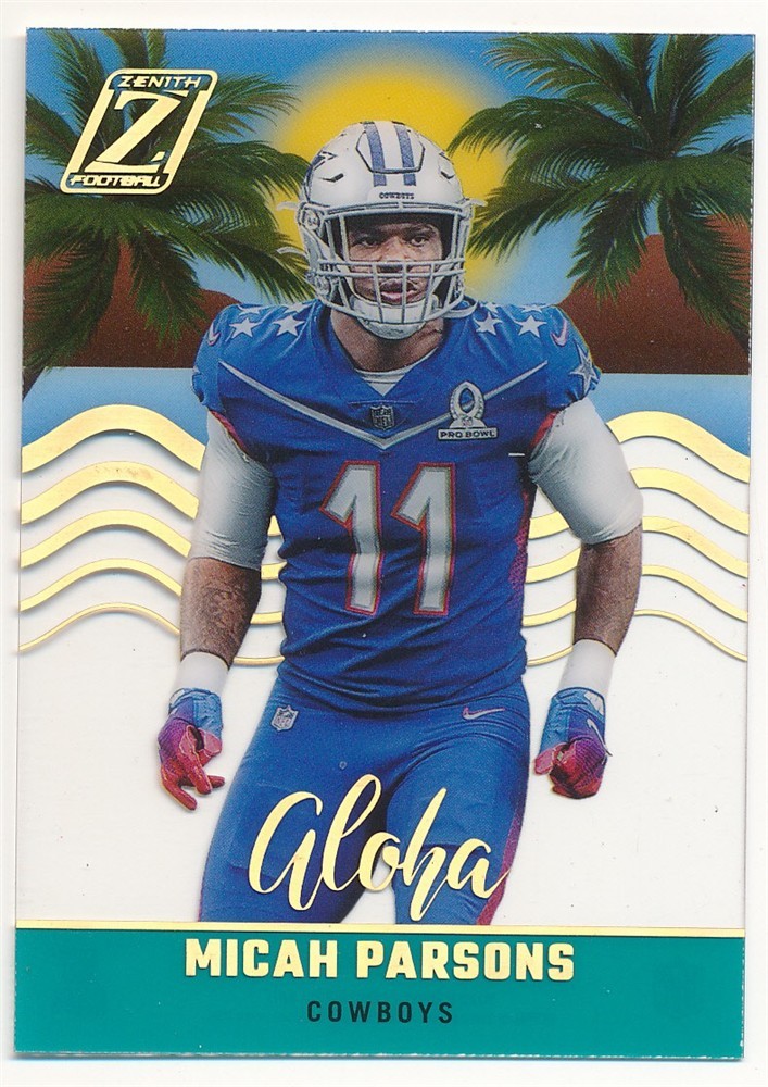 MICAH PARSONS 2022 PANINI ZENITH #14 ALOHA CASE HIT INSERT COWBOYS RARE MINT SP