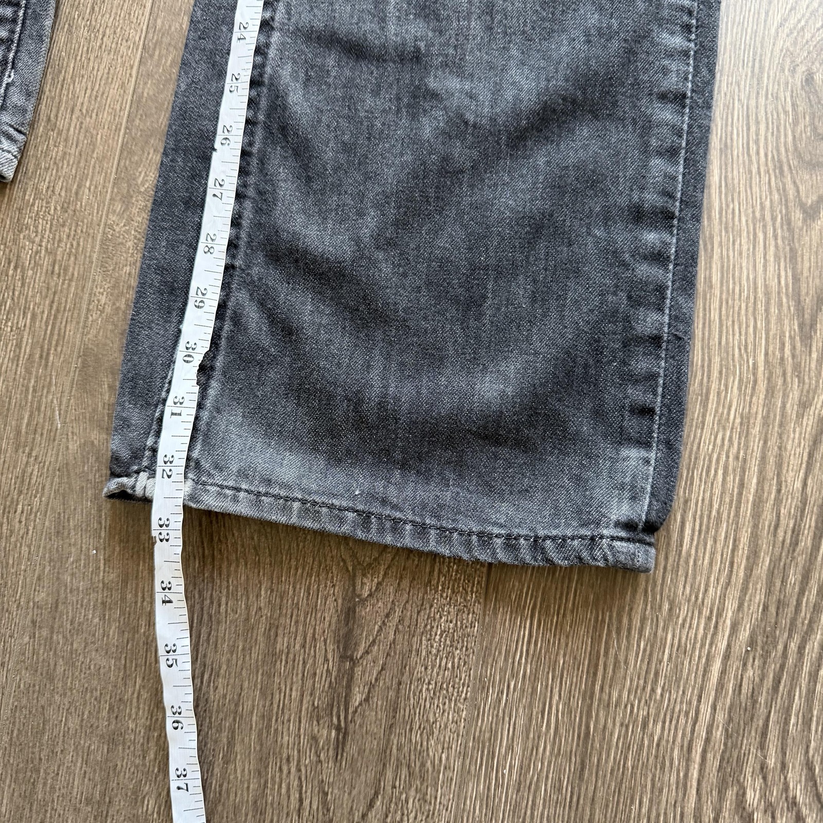 Y2K True Religion Ricky Jeans Mens 34x33 Gray Relaxed Straight Leg Denim USA thumbnail 9