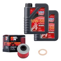 K&N ÖLfilter Set Limol 10W-50 Off. Race 2L FüR Polaris Sportsman 325 ETX Bj.2015