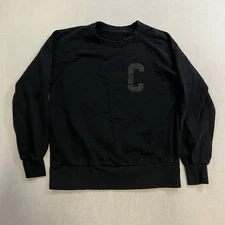 Loomstate Chipotle Sweatshirt Unisex Adult Medium Black Long Sleeve Pullover