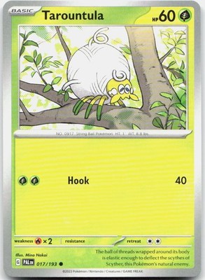 Tarountula 017/193 Common Paldea Evolved Pokemon Near Mint