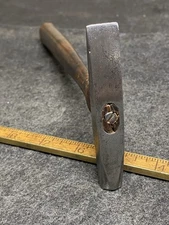 Vintage Plumb 4 Oz Riveter Metal Working Hammer Marked US VA Original Handle USA