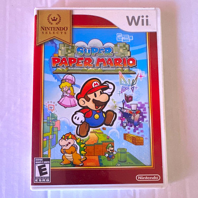 Nintendo Super Paper Mario Nintendo Selects Nintendo Wii E Complete Disc & Case