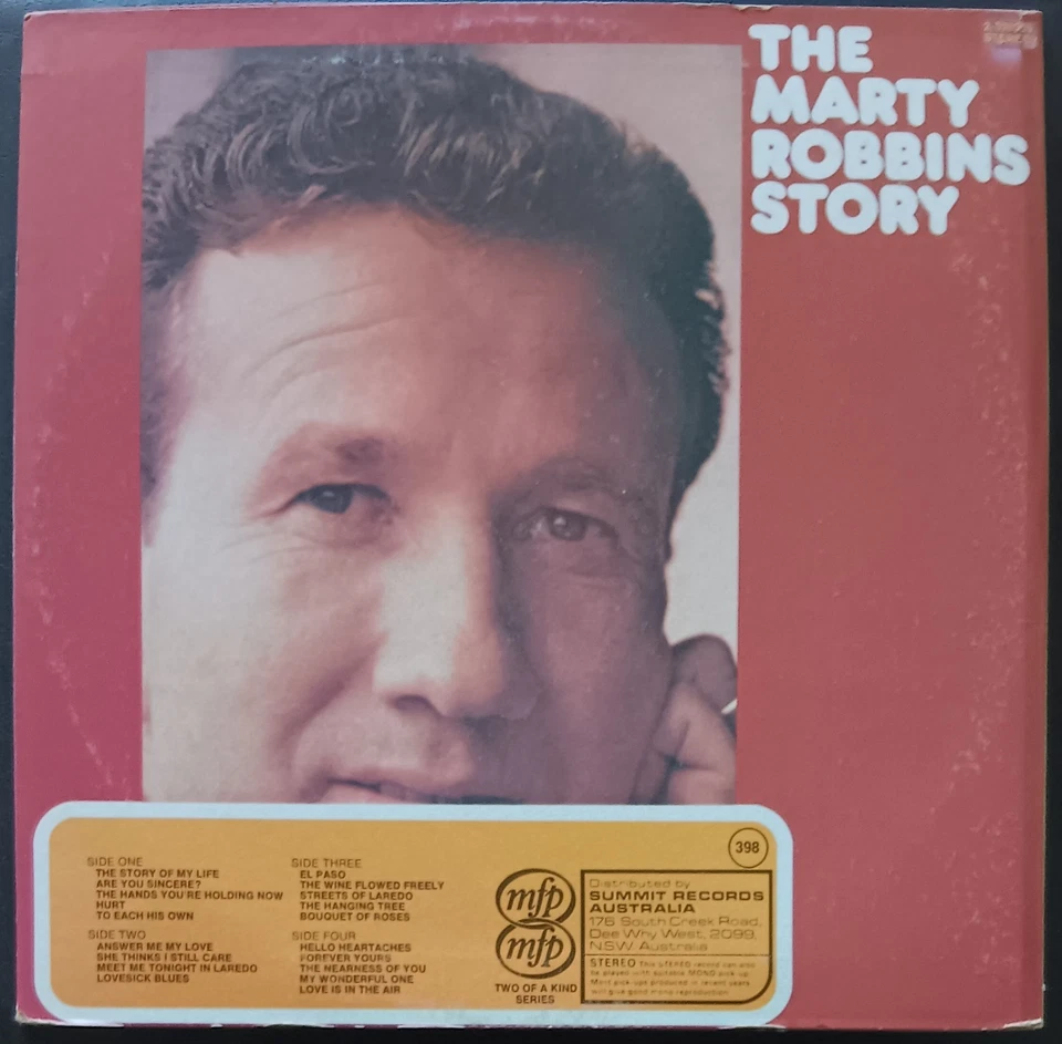 The Marty Robbins Story - double LP record excellent, cover VG+ - Image 2 of 3