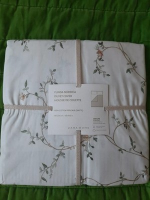 ZARA HOME BETTBEZUG AUS PERKAL, 135 x 200 cm, NEU