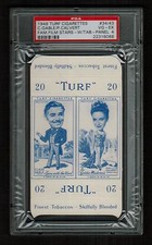 PSA 4 CLARK GABLE & PHILLIS CALVERT 1949 Turf Cigarette Card COMPLETE WITH TABS