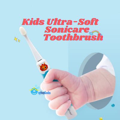 Extra Soft Electric Toothbrush For Kids | Kids Sonicare Brush 10,000 Bristles