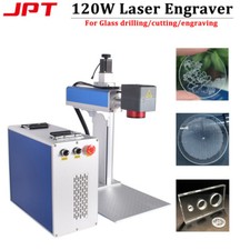 120W JPT M8 MOPA Fiber Laser Engraving Drilling Marking Machine for Glass