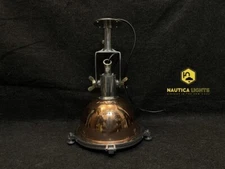 Coastal Nautical Pendant Light Aluminum Copper Hanging Ship Style Ceiling Lamp