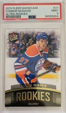 🔥  2015-16 FLEER SHOWCASE 594/699 CONNOR McDAVID ROOKIES ULTRA PSA 9 MINT.