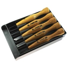 Power Grip Japanese Wood Lino Carving Chisels Sets x5 | Lino Cutting Tools