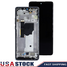 OLED For Moto Edge 2024 XT2405V XT2405 LCD Display Touch Screen Digitizer Frame