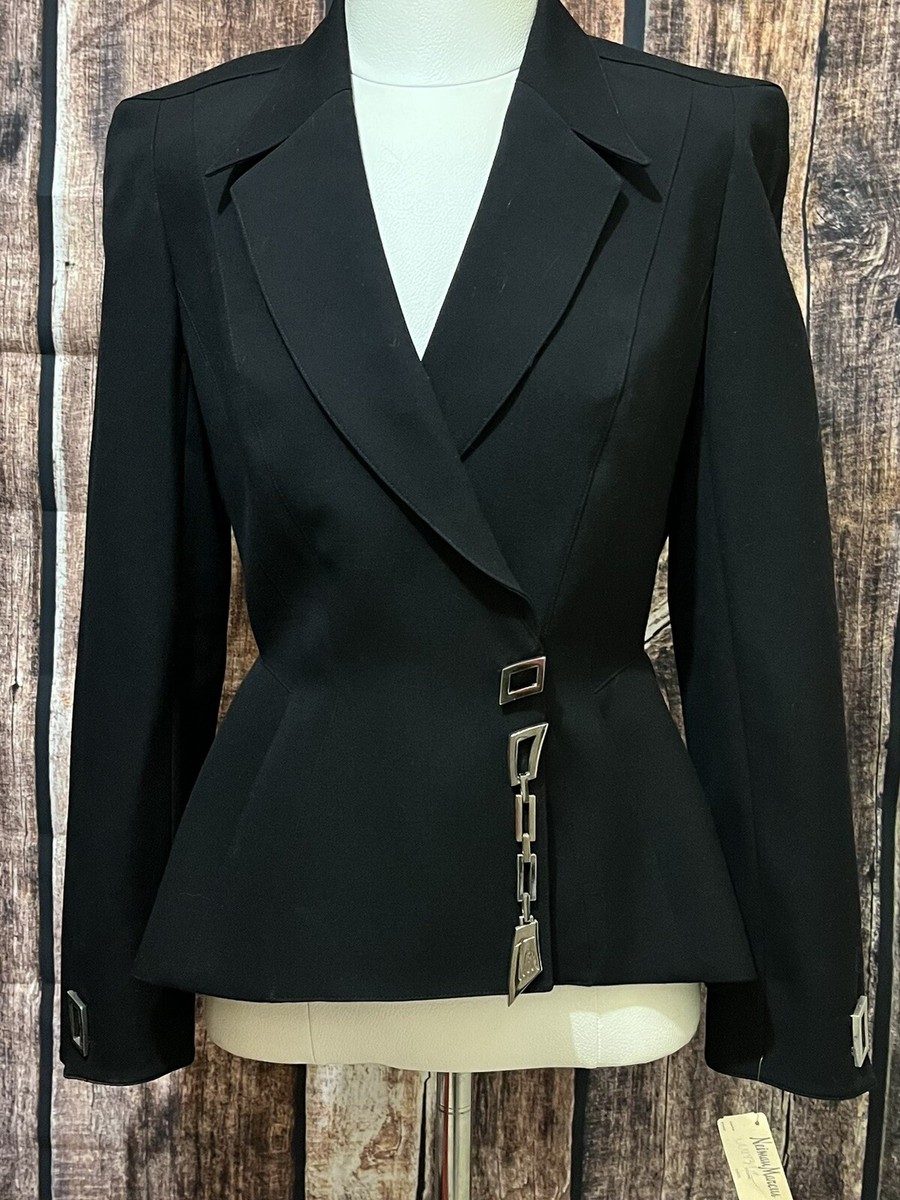 ティリーミュグレー　スーツ　ジャケット ICONIC Vtg 90's Thierry Mugler Paris Black Runway Suit