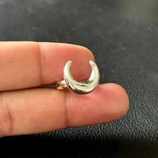 925 Sterling Silver Ring Cresent Moon Band Ring Women Ring Jewelry BB 013