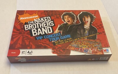 BRAND NEW The Naked Brothers Band VIP Concert Tour Board Game Nickelodeon 2000s