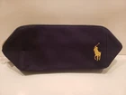 Ralph Lauren- Polo Navy Toiletry Bag - Gold Trim