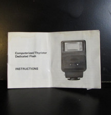 Computerised Thyristor Dedicated Flash Instructional Manual O401353