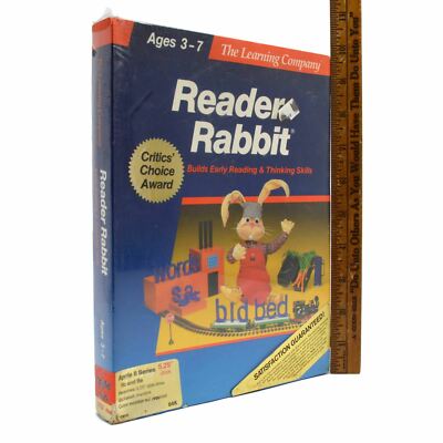Sealed APPLE II ''READER RABBIT'' Educational Computer Game AGES 3-7 New 5.25 DISK