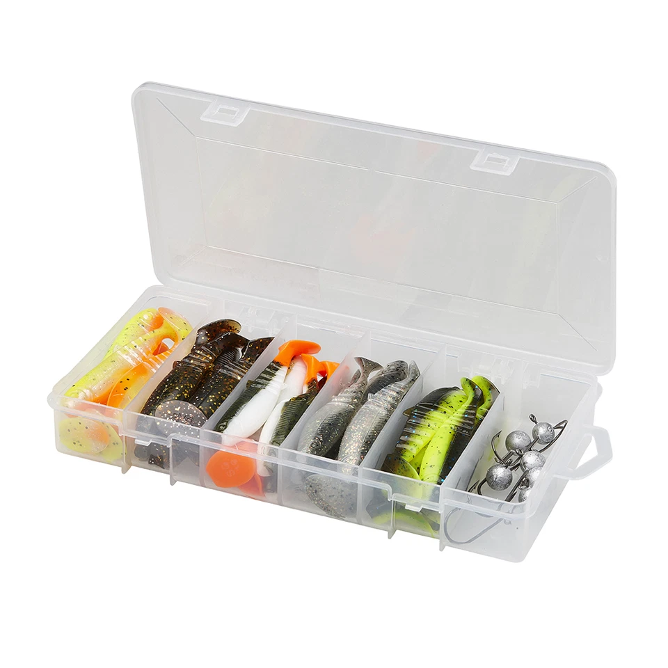 Cannibal Shad Kit 5,5-12,5cm 36 Teile + Box Gummifische Jigköpfe Savage Gear - Bild 2 von 4