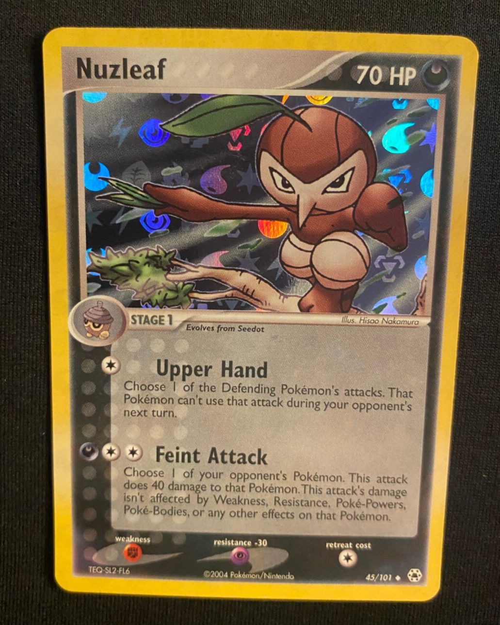 Nuzleaf 45/101 Pokemon Hidden Legends Reverse Holo (NM)