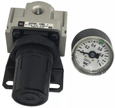 SMC AR2500-03BG Regulator with Pressure Gauge
