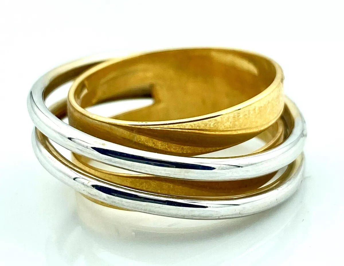 MAGNIFIQUE BAGUE OR 18 CARATS ALLIANCE 2 ORS 6.31 G