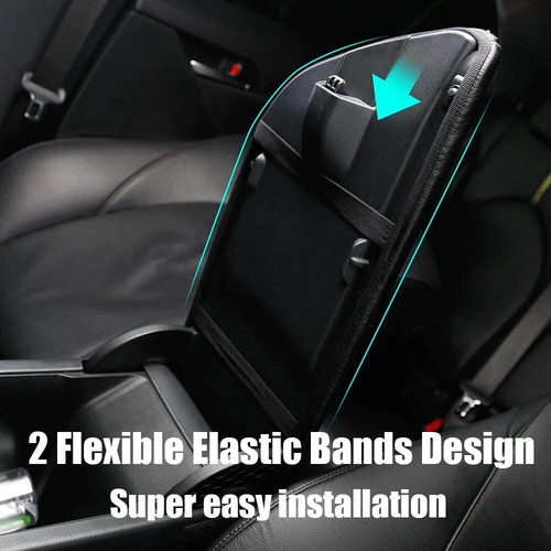 Custom Fit For 2018-2024 Toyota Camry Leather Center Console Armrest Cover Black - Picture 8 of 11