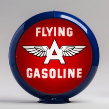 Flying A Gasoline 13.5" Gas Pump Globe w/ Dark Blue Plastic Body (G442.1)