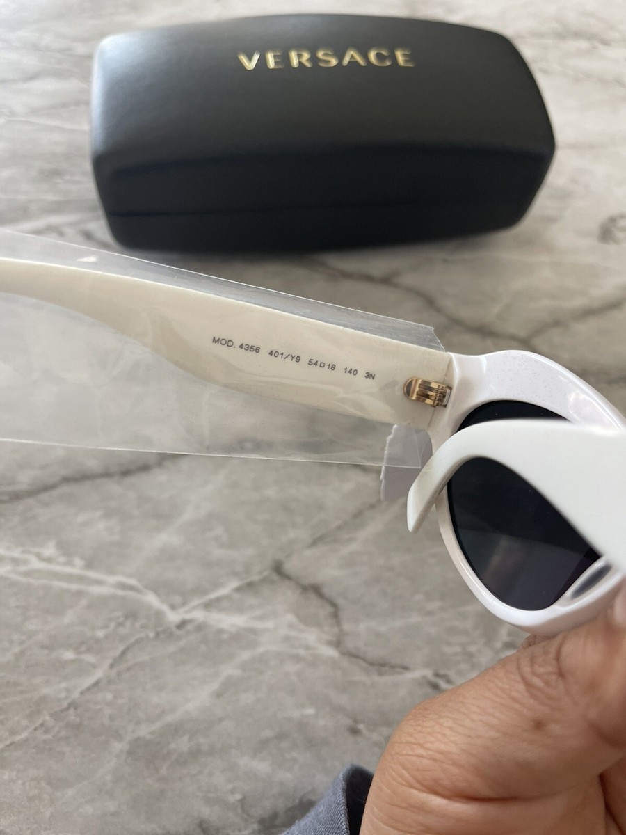 Versace White & Gold 54mm Butterfly Sunglasses | eBay display picture 1