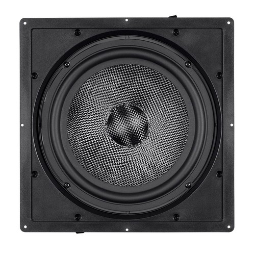 300 W 10" Single in Wand Decke Stereo Audio Lautsprecher Bass Subwoofer Kohlefaser - Bild 3 von 6