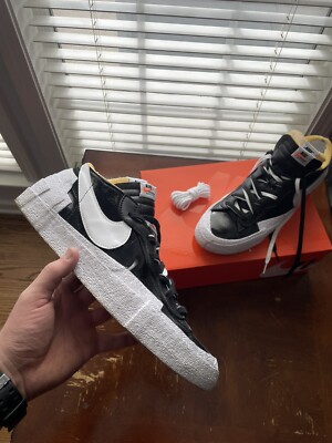Size 14 - Nike Blazer Low x Sacai Shiny Black 2022