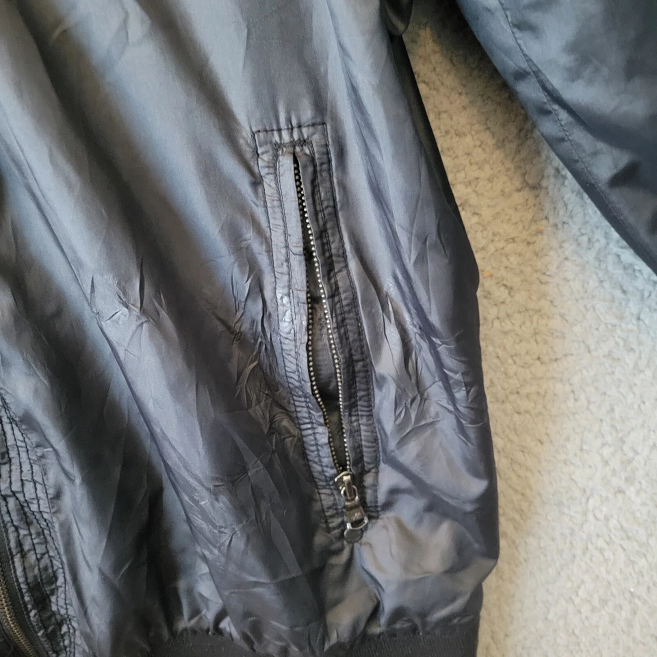 Chaqueta Kenneth Cole Reaction Para Hombre 2XL Negra Cremallera Completa Bolsillos Forrada Foto 3 de 4