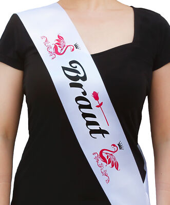 Braut Schärpe JGA  Junggesellenabschied -Bride -  Hen Party Bride To Be