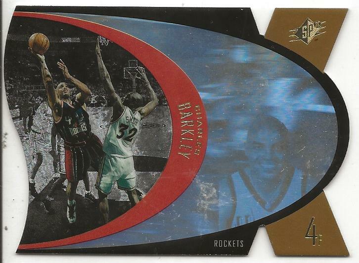 CHARLES BARKLEY; 1997 UPPER DECK SPx DIE CUT GOLD CARD #SPX 16