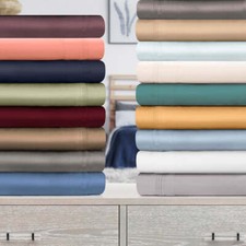 GoLinens 1000 Thread Count Egyptian Cotton Solid Pillowcase Set