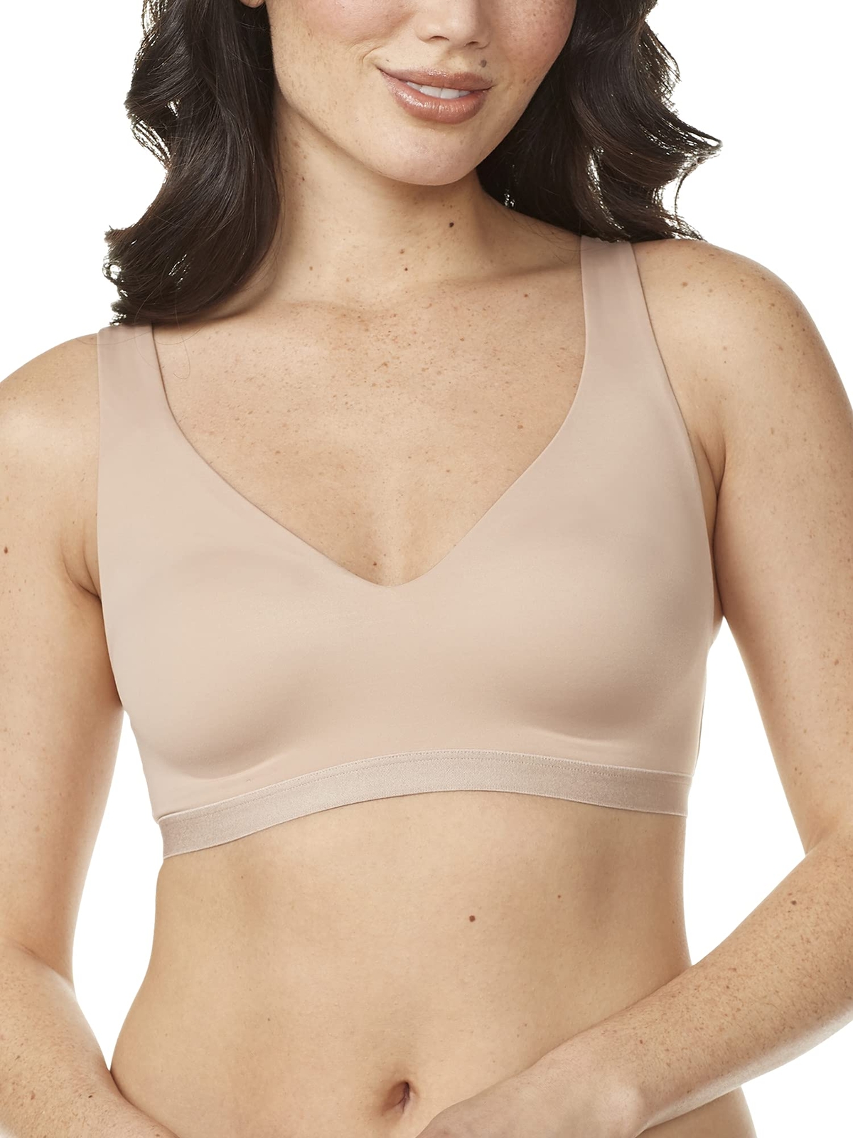 Warner Cloud 9 Wireless Lightly Lined T-Shirt Bra in Toasted Almond Size Medium US