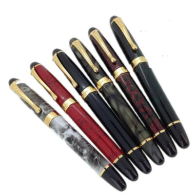 Jinhao X450 Metal Golden Clip Fountain Pen Fine Nib