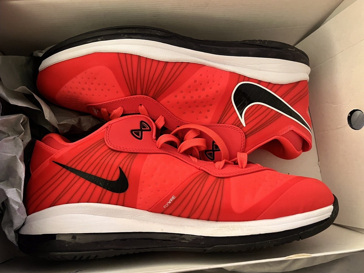 Nike Lebron 8 Low Solar Red Size 9 Basketball Shoe 2011 Release Sneakers Nike LeBron 8 V/2 Low Solar Red - 456849-600 Raffles & Where  main image 2